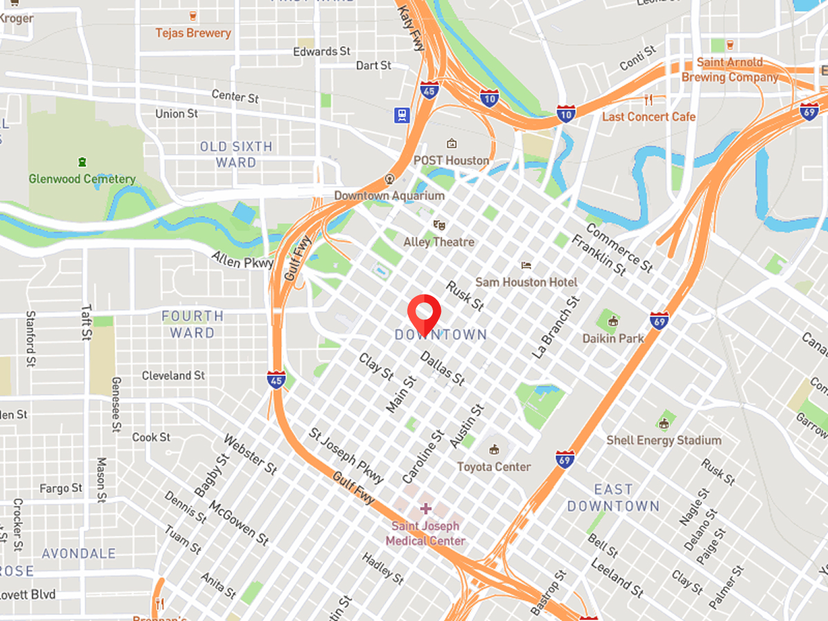 Houston Heights jobsite map